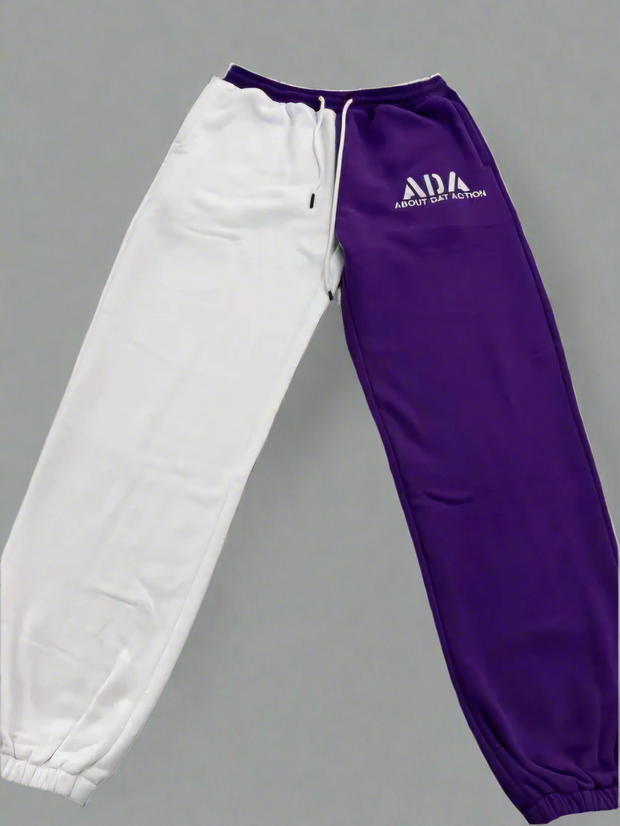 ADA Sweatpants (Purple & White)