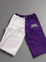 ADA Sweatpants (Purple & White)